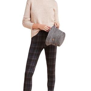 Sanctuary x Anthropologie Plaid Pintuck Leggings